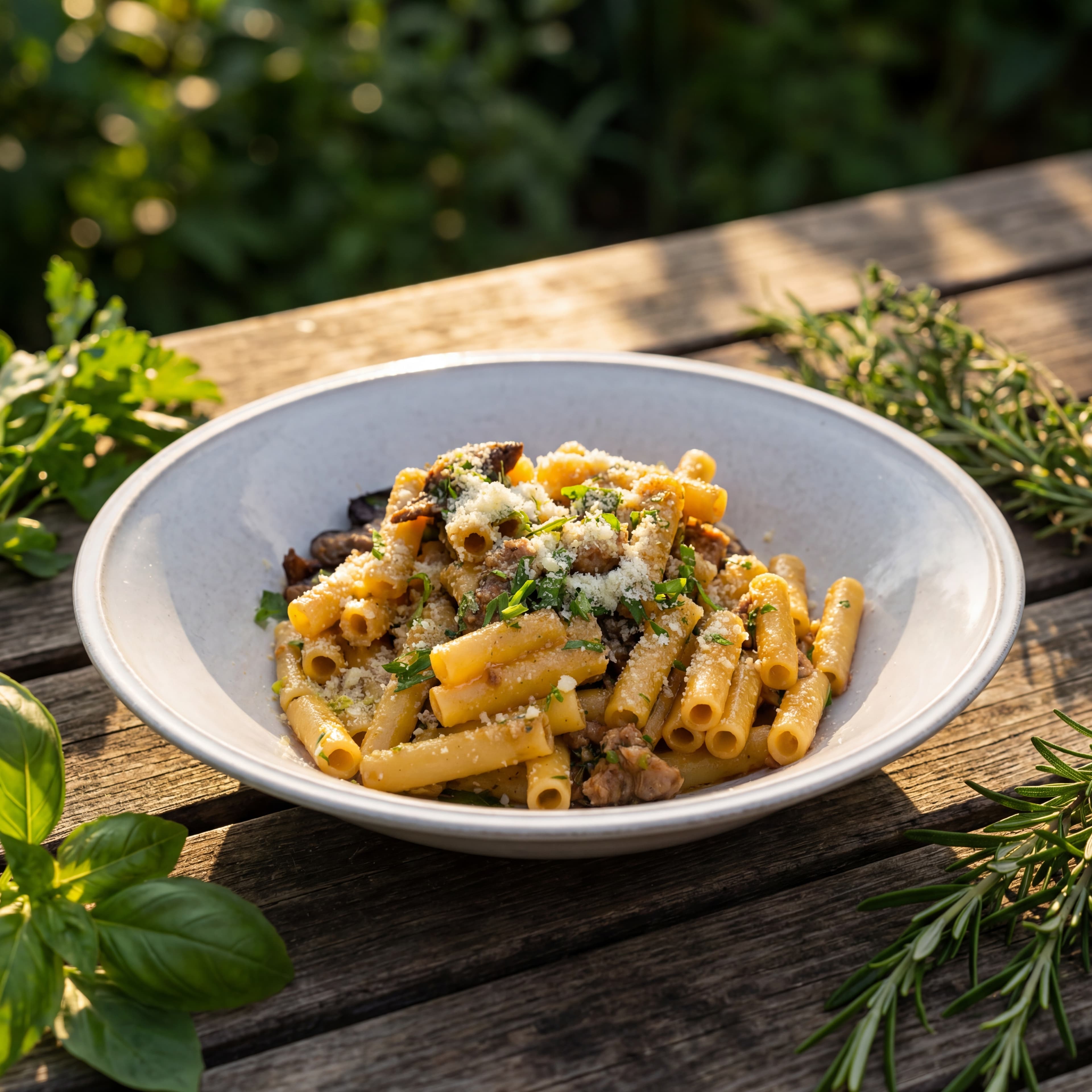 Pâtes italiennes style traditionnel